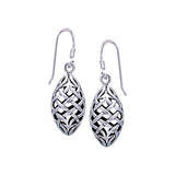 Celtic Knotwork Silver Earrings TE684 - Jewelry