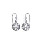 Celtic Knotwork Silver Earrings TE685 - Jewelry
