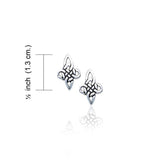 Celtic Knotwork Silver Earrings TE688 - Jewelry