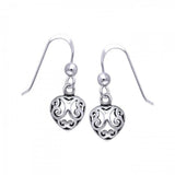 Celtic Heart Spiral Filigree Earrings TE754 - Jewelry