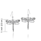Dragonfly Sterling Silver Earrings TE809 - Jewelry