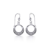 Celtic Knotwork Silver Earrings TE815