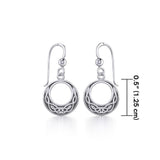 Celtic Knotwork Silver Earrings TE815 - Jewelry