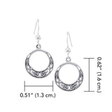 Celtic Knotwork Silver Earrings TE852 - Jewelry