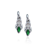 Celtic Knotwork Silver Earrings TE861 - Jewelry