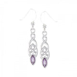 Celtic Knotwork Silver Earrings TE862 - Jewelry