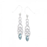 Celtic Knotwork Silver Earrings TE862 - Jewelry
