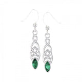 Celtic Knotwork Silver Earrings TE862 - Jewelry
