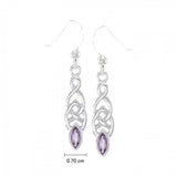 Celtic Knotwork Silver Earrings TE862 - Jewelry