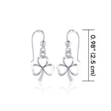 Celtic Shamrock Silver Earrings TE877 - Jewelry