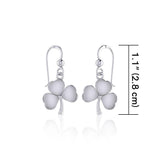 Celtic Shamrock Silver Earrings TE878 - Jewelry