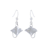 Manta Ray Sterling Silver Earrings TE963