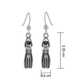 Dive Fin Sterling Silver Hook Earring TE967 - Jewelry