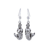 Silver Mermaid Earrings TE969