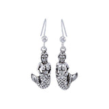 Silver Mermaid Earrings TE969 - Jewelry