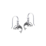 Celtic Shark Silver Earrings TER029