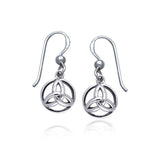 Celtic Triquetra Silver Earrings TER057 - Jewelry