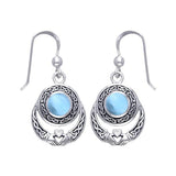 Celtic Knotwork Silver Claddagh Earrings TER070 - Jewelry