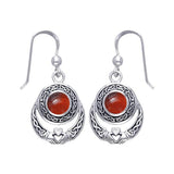Celtic Knotwork Silver Claddagh Earrings TER070 - Jewelry