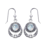 Celtic Knotwork Silver Claddagh Earrings TER070 - Jewelry