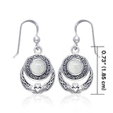Celtic Knotwork Silver Claddagh Earrings TER070 - Jewelry