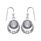 Celtic Knotwork Silver Claddagh Earrings TER070 - Jewelry