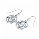 NA Recovery Heart Silver Earrings TER078 - Jewelry