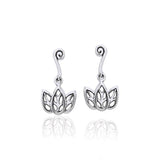 Citta Three leaf Silver Post Earrings TER1003