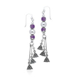Celtic Knotwork Silver Triquetra Earrings TER101 - Jewelry