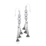 Celtic Knotwork Silver Triquetra Earrings TER101 - Jewelry