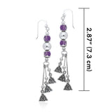 Celtic Knotwork Silver Triquetra Earrings TER101 - Jewelry