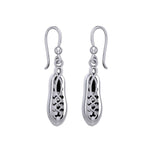 Irish Dancing Shoes Silver Earrings TER107