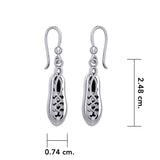 Irish Dancing Shoes Silver Earrings TER107