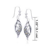 Silver Elegance Daisy Leaf Earrings TER1105 - Jewelry