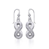 Celtic Infinity Silver Earrings TER1108