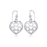 Heart Sterling Silver Earrings TER1135 - Jewelry