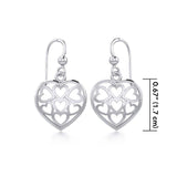 Heart Sterling Silver Earrings TER1135 - Jewelry