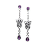 Celtic Knotwork Silver Earrings TER114 - Jewelry