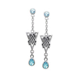 Celtic Knotwork Silver Earrings TER114 - Jewelry