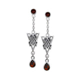 Celtic Knotwork Silver Earrings TER114 - Jewelry