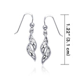 Spring Leaf Silver Earrings TER1174 - Jewelry