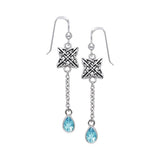 Celtic Quaternary Knot Silver Earrings TER121 - Jewelry