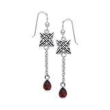 Celtic Quaternary Knot Silver Earrings TER121 - Jewelry