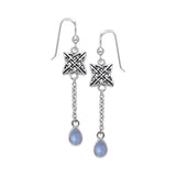 Celtic Quaternary Knot Silver Earrings TER121 - Jewelry