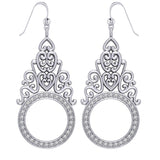 Treasured Memories are Kept in BreeZee Antique Design Silver Earrings TER1218 - Jewelry