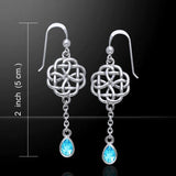 Celtic Knotwork Silver Earrings TER122 - Jewelry