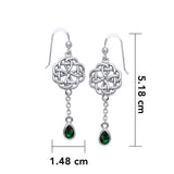 Celtic Knotwork Silver Earrings TER122 - Jewelry