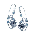 Rose Flowers of Delight Silver Earrings TER1236 - Jewelry