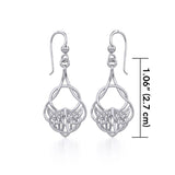 Celtic Knotwork Silver Earrings TER1259 - Jewelry