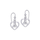 Celtic Heart Trinity Knot Earrings TER1292